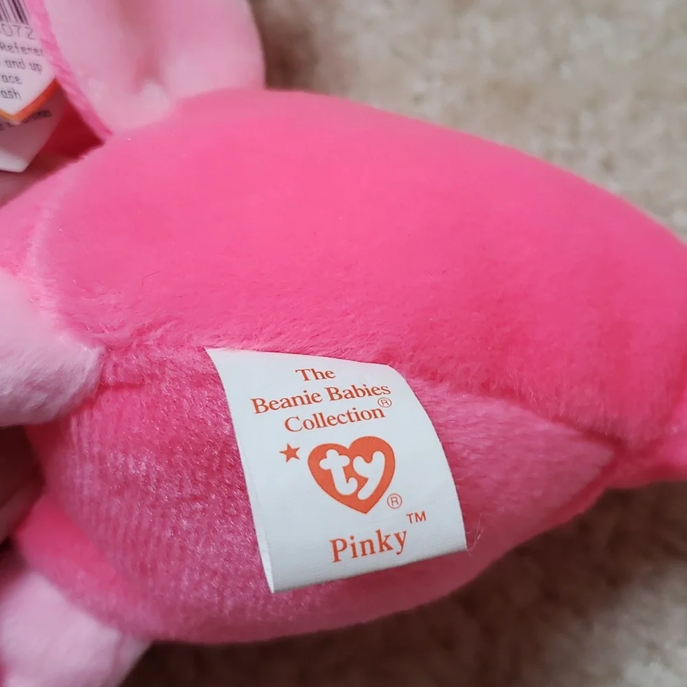 Ty Original Beanie Baby PINKY the Flamingo